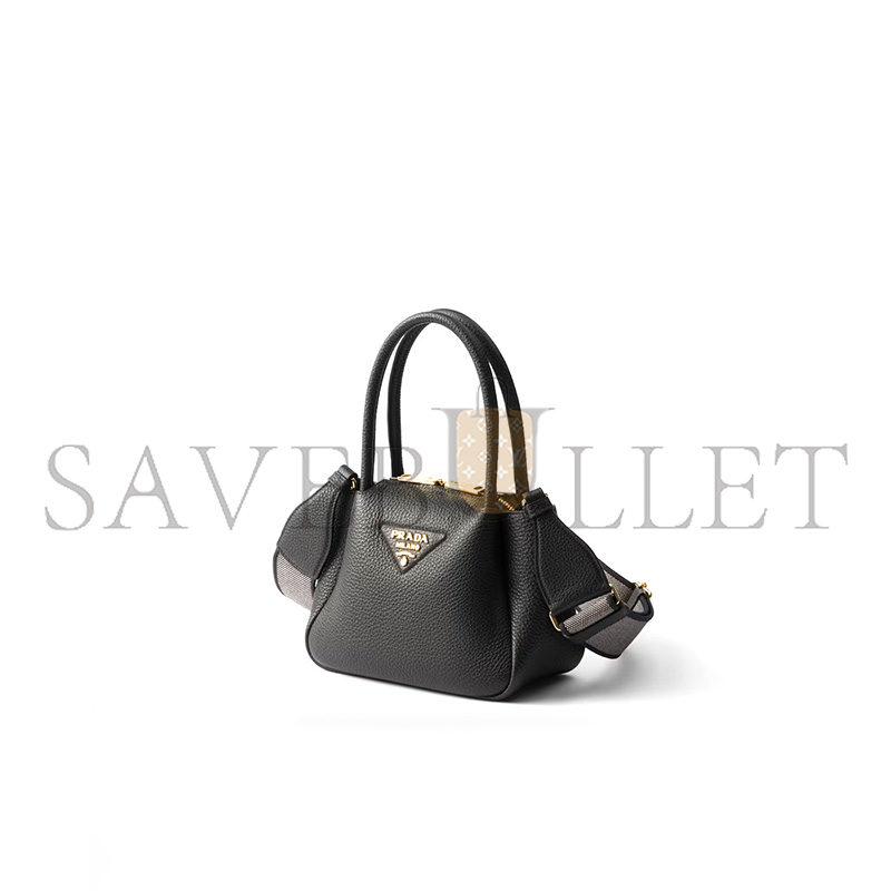 PRADA LEATHER MINI HANDBAG 1BA362 (19.5*18*9cm) PRADA LEATHER MINI HANDBAG 1BA362 (19.5*18*9cm)